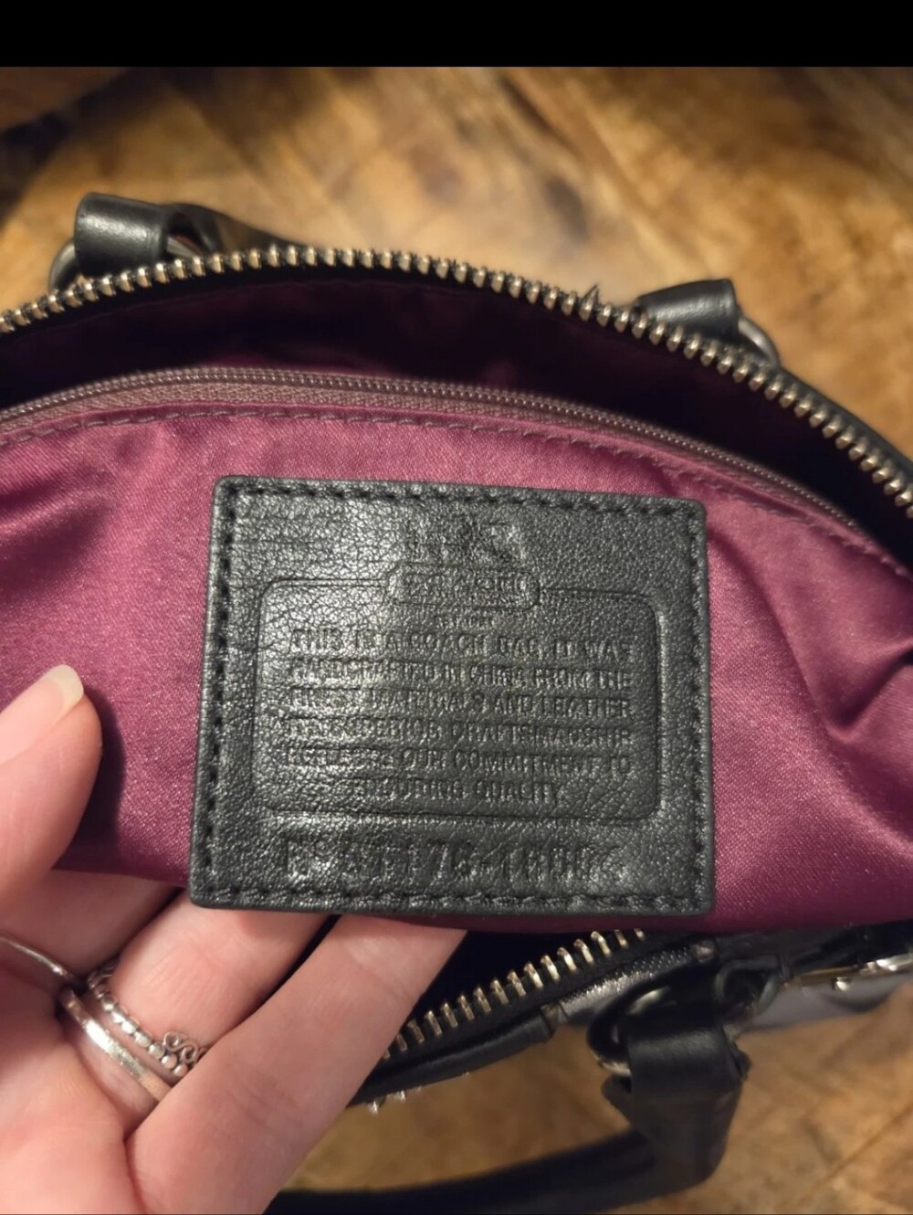 Coach Signature C Blue Denim & Leather Ashley Satchel Bag F17541